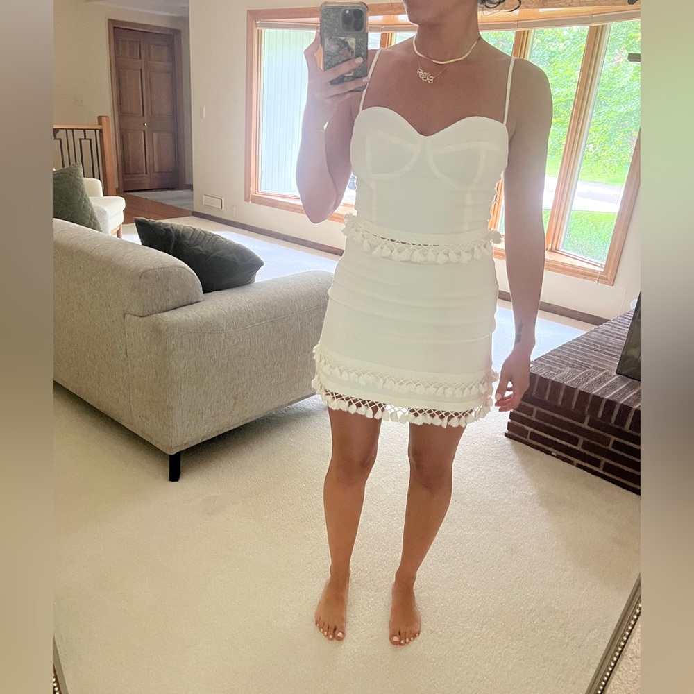 Elegant White Women's Dress